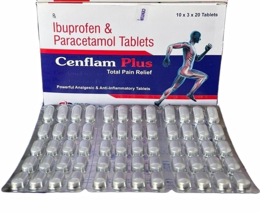 CENFLAM PLUS TAB/IBU+PARA 1*10